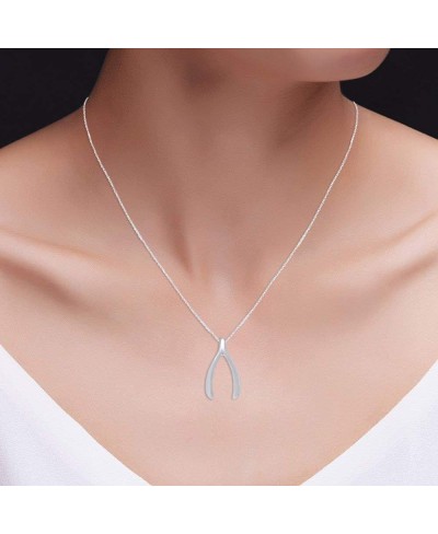 Wishbone Pendant Necklace in 14K Gold Over Sterling Silver $31.09 Pendant Necklaces