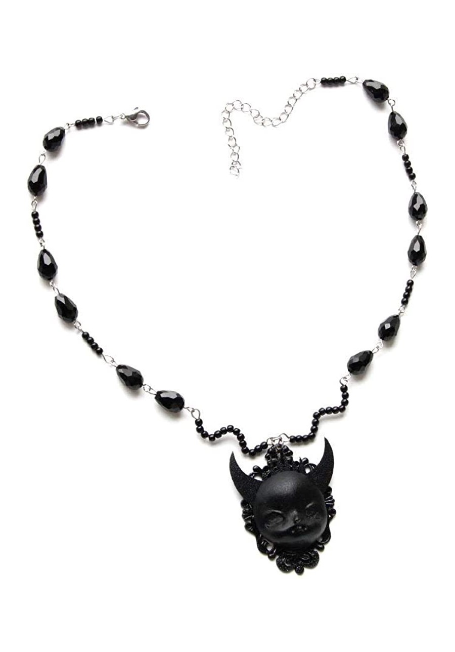 Black Gothic Choker Necklace for Halloween Punk Costume Party $16.66 Chokers