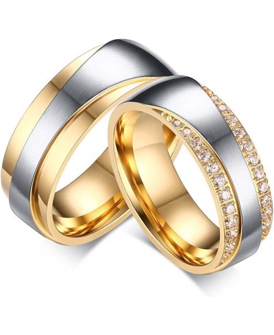 His or Hers Matching Set Real Love Titanium Stainless Steel Couple Wedding Band Set in a Gift Box $7.20 Wedding Bands