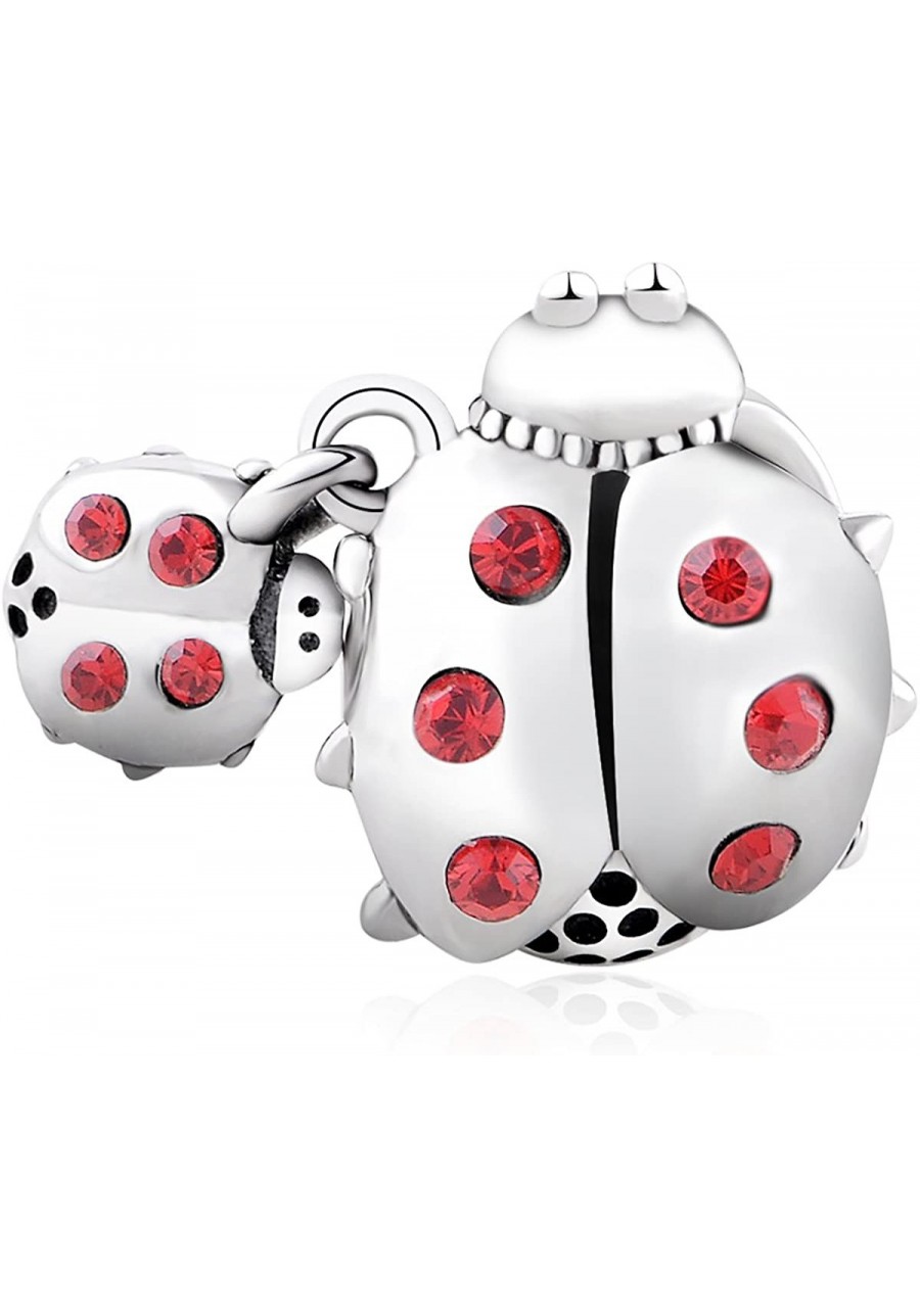 925 Sterling Silver Ladybug Charm Fit Pandora Bracelets $20.59 Charms & Charm Bracelets