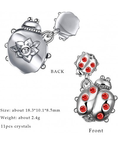 925 Sterling Silver Ladybug Charm Fit Pandora Bracelets $20.59 Charms & Charm Bracelets