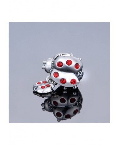 925 Sterling Silver Ladybug Charm Fit Pandora Bracelets $20.59 Charms & Charm Bracelets