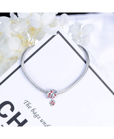 925 Sterling Silver Ladybug Charm Fit Pandora Bracelets $20.59 Charms & Charm Bracelets