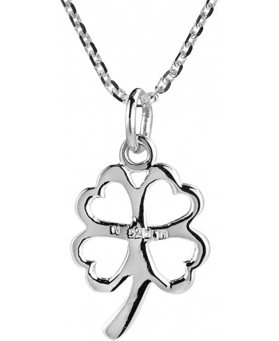 Charmed Four Heart Leaf Clover Sterling Silver Necklace $23.18 Pendant Necklaces