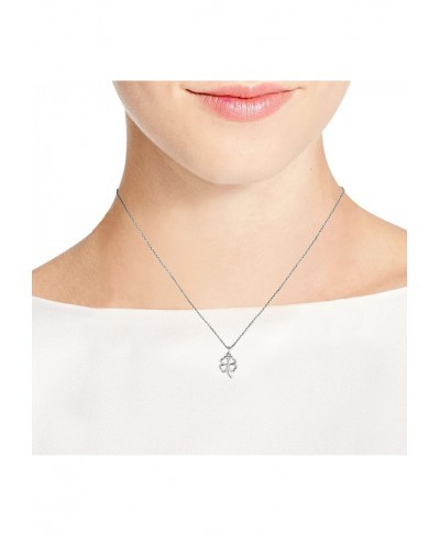 Charmed Four Heart Leaf Clover Sterling Silver Necklace $23.18 Pendant Necklaces