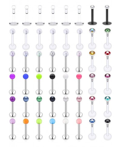 16g Lip Rings Labret Monroe Lip Rings Nail Tragus Helix Earrings Studs Ring Medusa Piercing Jewelry Retainer 8mm 48PCS $14.30...