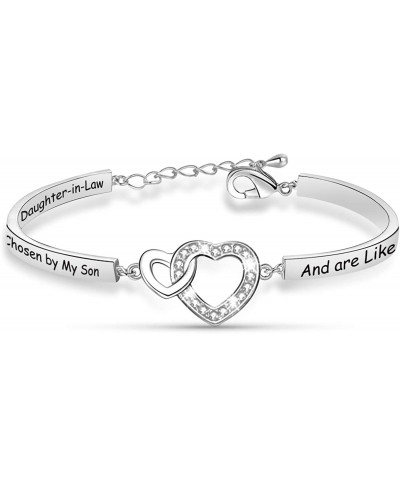 Gifts for Daughter in Law You Were Hand Chosen By My Son And Are Like A Daughter To Me Bangle Daughter-in-Law Bracelet $14.68...