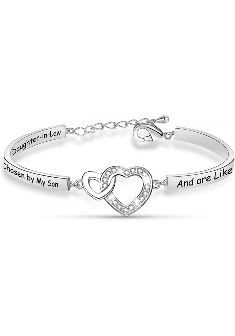 Gifts for Daughter in Law You Were Hand Chosen By My Son And Are Like A Daughter To Me Bangle Daughter-in-Law Bracelet $14.68...