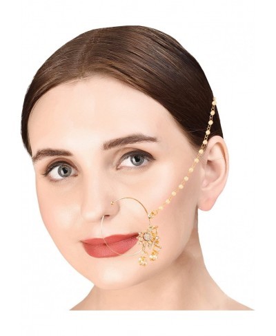 Indian Bollywood Designer Bridal Jewelry Nath Nose Rings Gypsy Boho Tribal in Gold Tone for Women. $14.51 Jewelry Sets