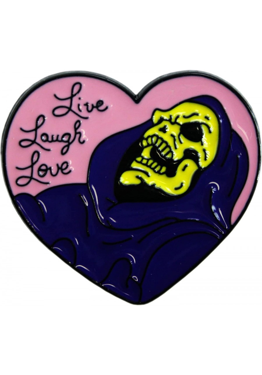 Live Laugh Love - Skeleton - Enamel Pin $8.84 Brooches & Pins