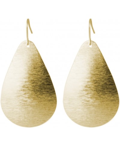 Brushed Gold or Silver Light Weight Teardrop Earring Collection $19.16 Drop & Dangle
