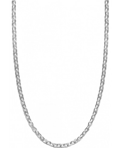 925 Sterling Silver Italian Cable Chain Necklace for Teen and Women 16 Inches $12.02 Chains