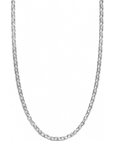 925 Sterling Silver Italian Cable Chain Necklace for Teen and Women 16 Inches $12.02 Chains