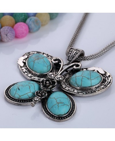 Women Elegant Style Butterfly Jewelty Necklace Earrings Set Vintage $10.66 Jewelry Sets