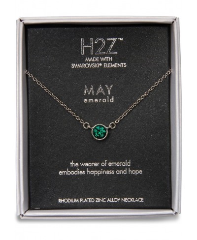 H2Z 16220 May Emerald Birthstone Necklace with 18" Chain $24.12 Pendant Necklaces