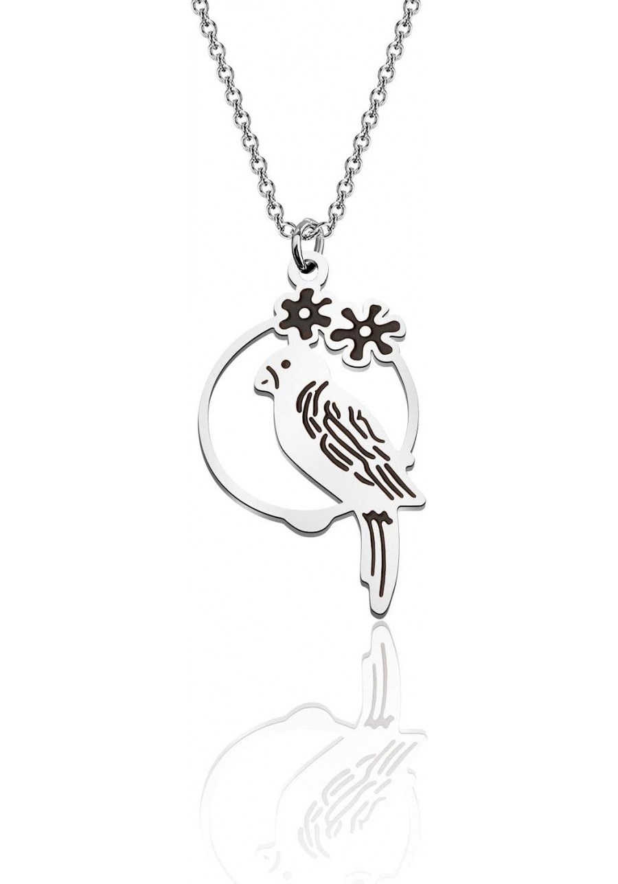 Parakeet Parrot Charm Necklace/Earrings Bird Jewelry Gift For Parrot Lover $12.77 Jewelry Sets