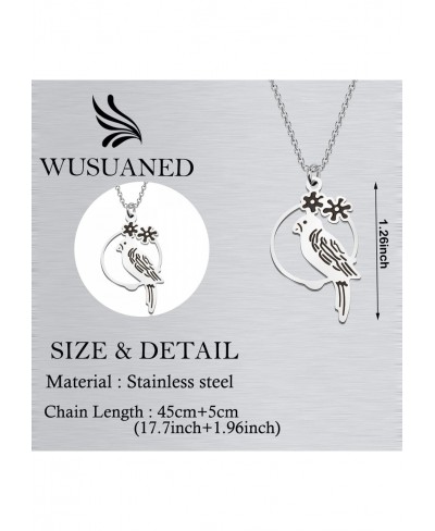 Parakeet Parrot Charm Necklace/Earrings Bird Jewelry Gift For Parrot Lover $12.77 Jewelry Sets