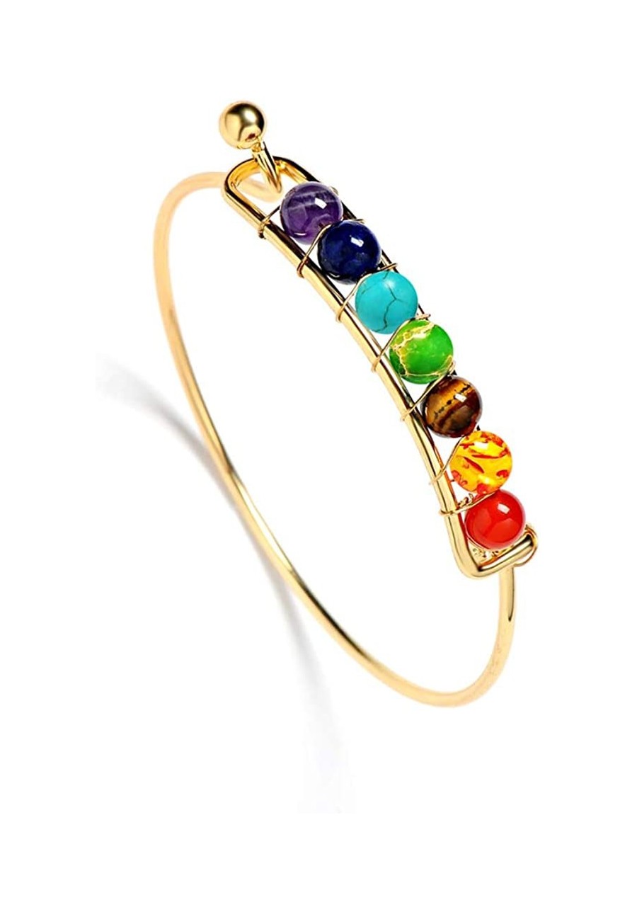 7 Chakra Reiki Healing Yoga Balancing Stretch Bracelet 6mm Natural Stone Beads Braided Rope Bracelets $9.59 Stretch