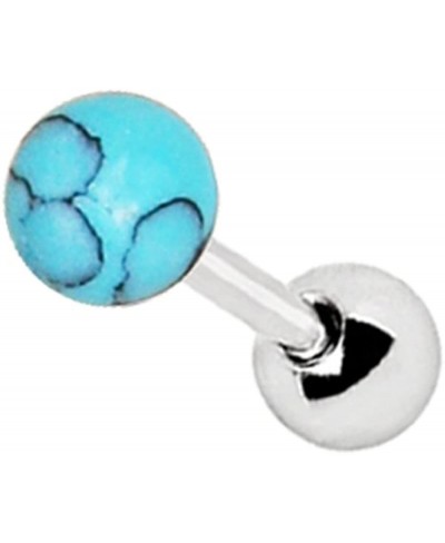 16 Gauge Turquoise Stone Tragus/Cartilage Earring Stud 316L Surgical Steel $15.03 Piercing Jewelry