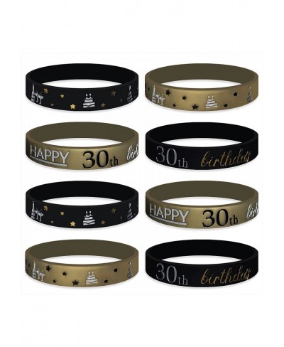 BlueBell Baby 30th Birthday Celebration Wristband Party Favors Durable Classy Design (30th Birthday) $13.18 Bands