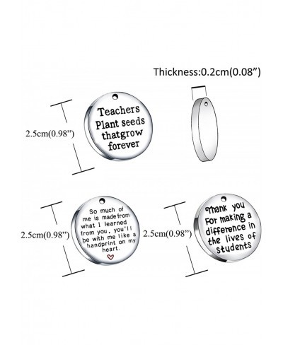 Teacher Appreciation Gifts Expendable Inspirational Bangle Bracelet Set Stainless Steel 3PCS $12.84 Bangle