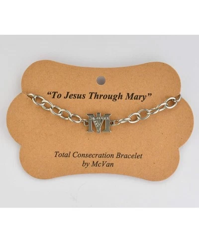 Catholic & Religious Men OR Womens 7.5 Total Consecration to ST. Mary Bracelet $22.67 Stretch