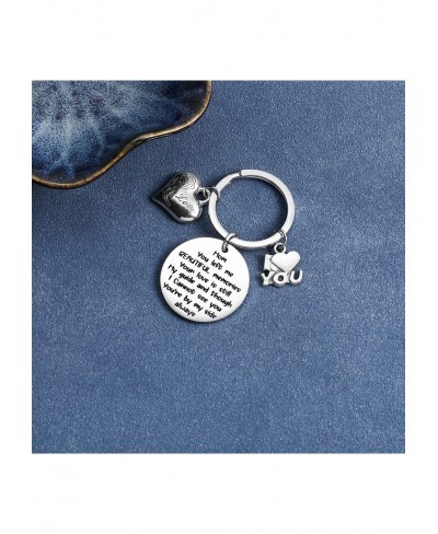 Stainless Steel Inpirational Mantra Lovers Couple Husband Wife Birthday Keychain Best Friend Pendant Gift $14.38 Pendants & C...