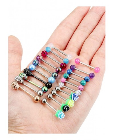 Tongue Rings for Women Tongue Ring Tongue Piercing Jewelry Tongue Rings Surgical Steel Plastic Tongue Rings Clear Tongue Ring...