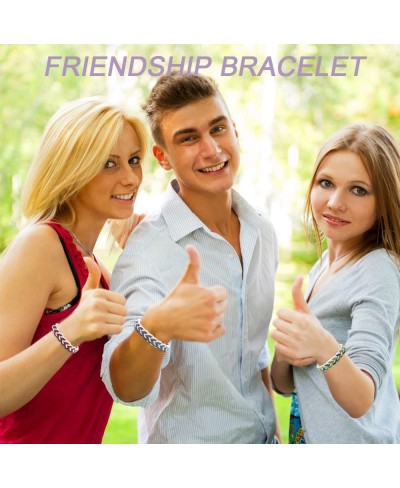 24Pcs Woven Wrap Friendship Bracelets for Women Men Adjustable Braided String Bracelet Colorful Handmade Rope Friendship Brac...