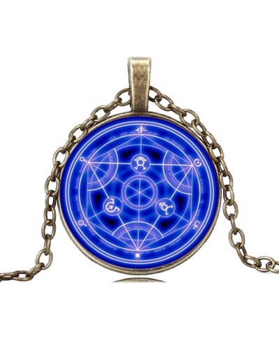 Royal Blue Necklace Choker Fullmetal Alchemist Pendant Pagan Jewelry for Men and Women $8.77 Chains