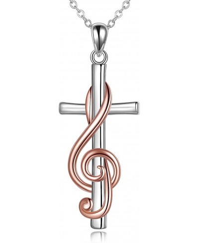 Cross Necklace for Women Sterling Silver Conformation Jewelry Gifts for Women $25.46 Pendant Necklaces