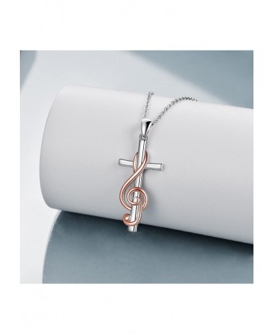 Cross Necklace for Women Sterling Silver Conformation Jewelry Gifts for Women $25.46 Pendant Necklaces