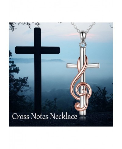 Cross Necklace for Women Sterling Silver Conformation Jewelry Gifts for Women $25.46 Pendant Necklaces