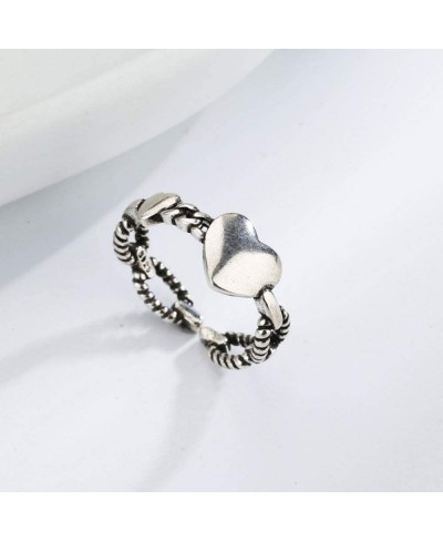 Love Wrap Open Rings for Women Girls Vintage Adjustable Expandable Band Eternal Knuckle Statement Finger Tail Ring Stackable ...