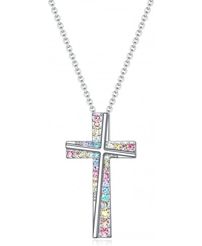 Cross Necklace Gifts for Girls Women Cross Necklaces Gifts Religious Pendant Christian Jewelry $19.53 Pendant Necklaces