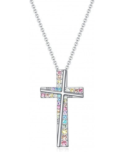 Cross Necklace Gifts for Girls Women Cross Necklaces Gifts Religious Pendant Christian Jewelry $19.53 Pendant Necklaces