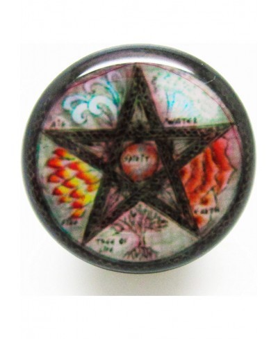 Elemental Pentagram Ear Plugs - Acrylic Screw-On - 8 Sizes Pair* $10.92 Piercing Jewelry