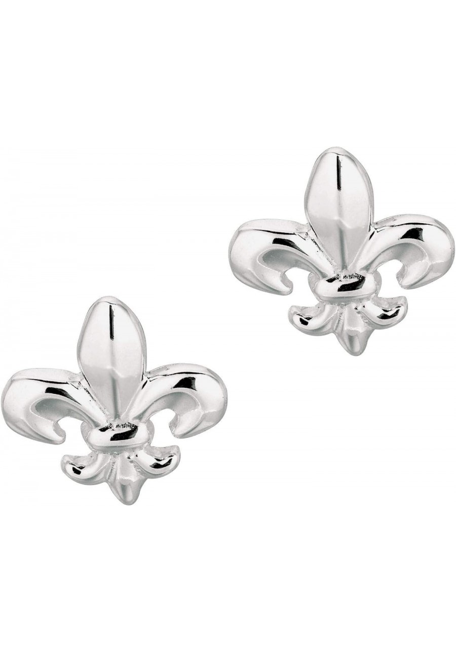 Sterling Silver Fleur De Lis Stud Earrings $28.77 Stud