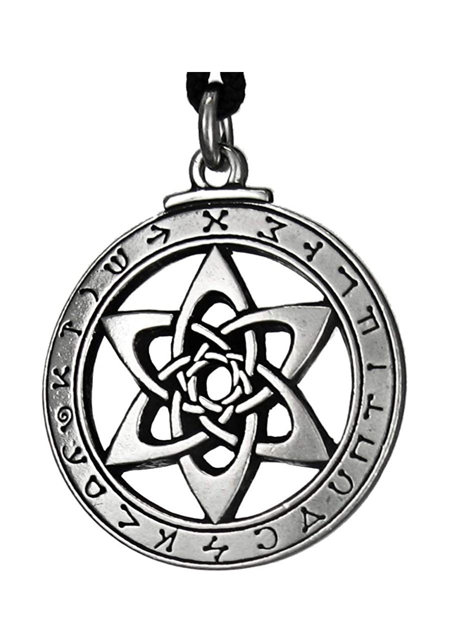 Pewter Astrologer's Star Pendant Angel Necklace $15.38 Pendants & Coins