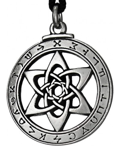 Pewter Astrologer's Star Pendant Angel Necklace $15.38 Pendants & Coins