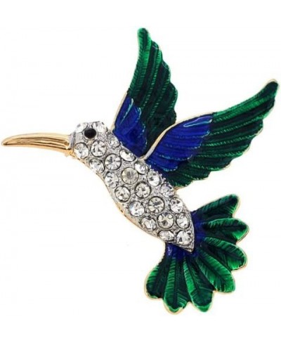 Enamel Green Hummingbird Pin Brooch $16.69 Brooches & Pins