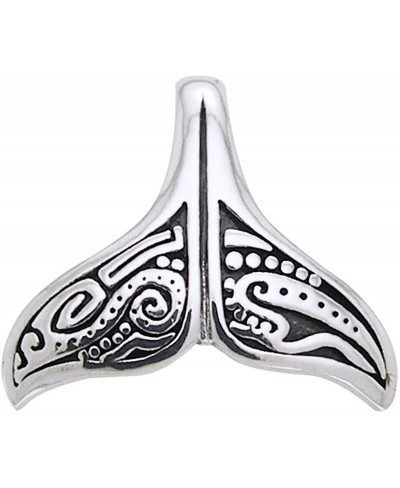 Aboriginal Dolphin Whale Tail Sterling Silver Pendant $29.68 Pendants & Coins