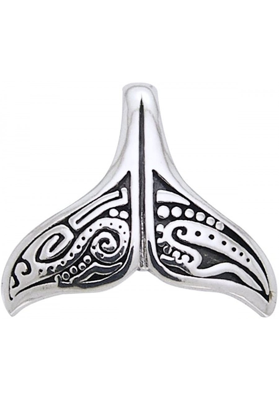 Aboriginal Dolphin Whale Tail Sterling Silver Pendant $29.68 Pendants & Coins