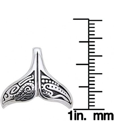 Aboriginal Dolphin Whale Tail Sterling Silver Pendant $29.68 Pendants & Coins