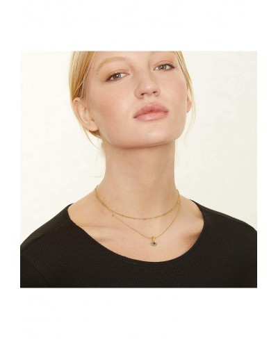 18K Gold Plated Dainty Layered Choker Necklace for Women $34.24 Chokers