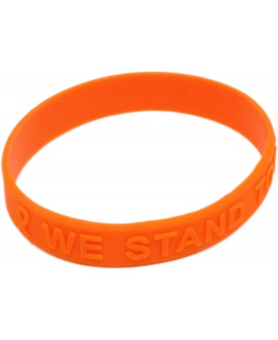 Leukemia Awareness Embossed Silicone Bracelet $6.92 Stretch