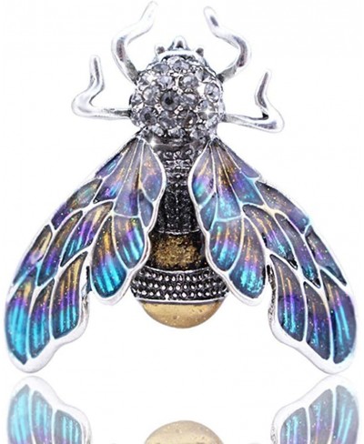 Natural Insect Animal Enamel Brooches Bee Bumble Bee Spider Alloy Pins Vintage Jewelry for Women $7.88 Brooches & Pins