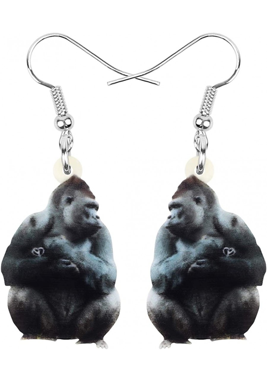 Acrylic Orangutan Earrings Dangle Drop Monkey Jewelry For Women Girls Ladies Gifts $7.76 Drop & Dangle