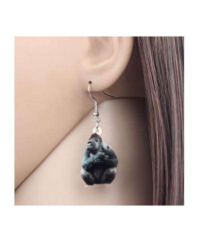 Acrylic Orangutan Earrings Dangle Drop Monkey Jewelry For Women Girls Ladies Gifts $7.76 Drop & Dangle