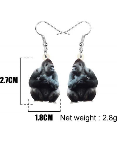 Acrylic Orangutan Earrings Dangle Drop Monkey Jewelry For Women Girls Ladies Gifts $7.76 Drop & Dangle